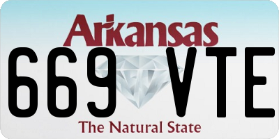 AR license plate 669VTE