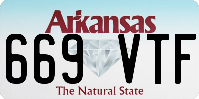 AR license plate 669VTF