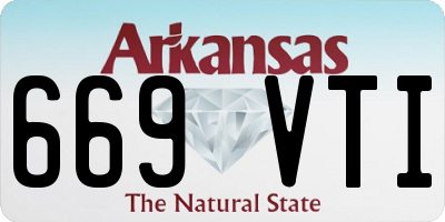 AR license plate 669VTI