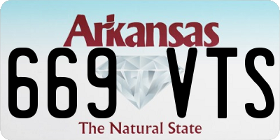 AR license plate 669VTS