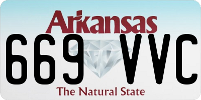 AR license plate 669VVC