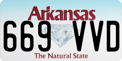 AR license plate 669VVD