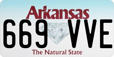 AR license plate 669VVE