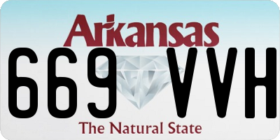 AR license plate 669VVH