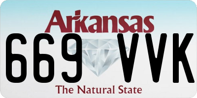 AR license plate 669VVK