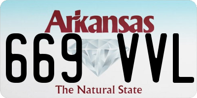 AR license plate 669VVL