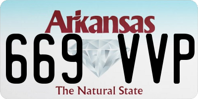 AR license plate 669VVP