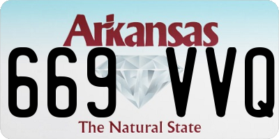 AR license plate 669VVQ