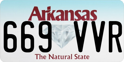 AR license plate 669VVR