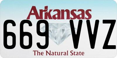 AR license plate 669VVZ