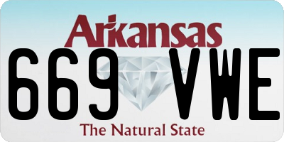 AR license plate 669VWE