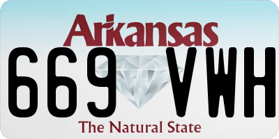 AR license plate 669VWH