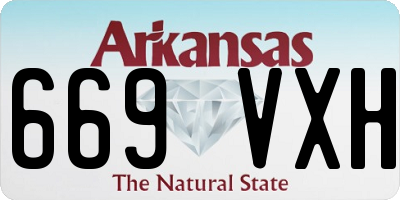 AR license plate 669VXH