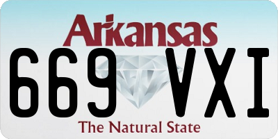 AR license plate 669VXI