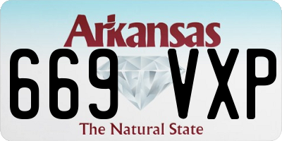 AR license plate 669VXP