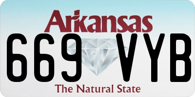 AR license plate 669VYB