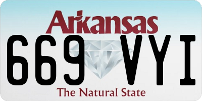 AR license plate 669VYI