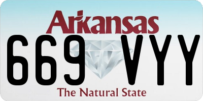 AR license plate 669VYY