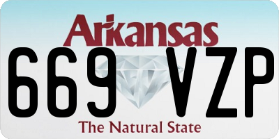 AR license plate 669VZP