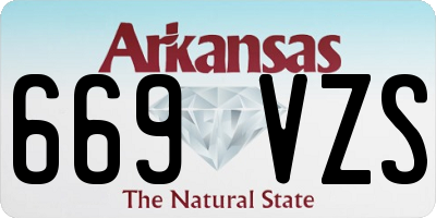 AR license plate 669VZS