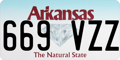AR license plate 669VZZ