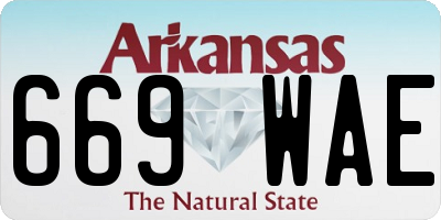 AR license plate 669WAE