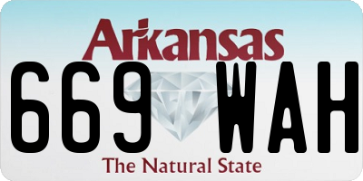 AR license plate 669WAH