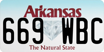 AR license plate 669WBC