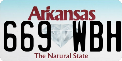 AR license plate 669WBH