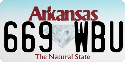 AR license plate 669WBU