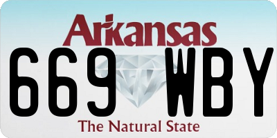 AR license plate 669WBY