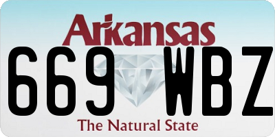AR license plate 669WBZ