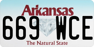AR license plate 669WCE