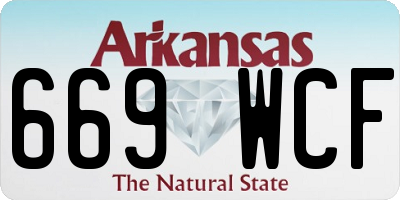 AR license plate 669WCF
