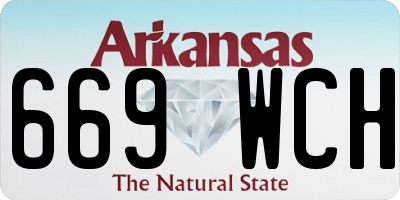 AR license plate 669WCH