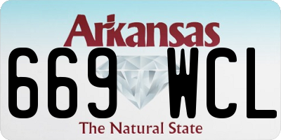 AR license plate 669WCL