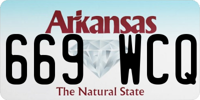 AR license plate 669WCQ