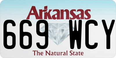AR license plate 669WCY
