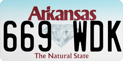 AR license plate 669WDK