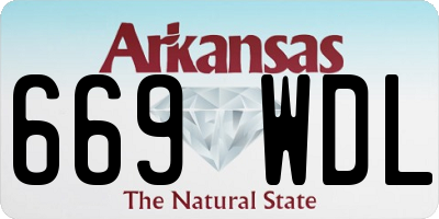 AR license plate 669WDL