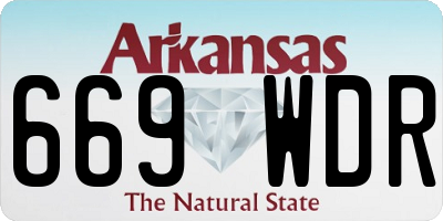 AR license plate 669WDR
