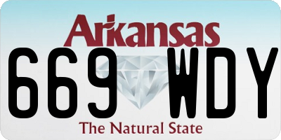 AR license plate 669WDY