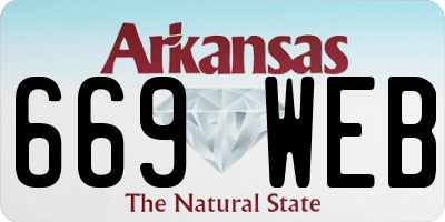 AR license plate 669WEB