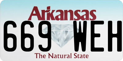 AR license plate 669WEH