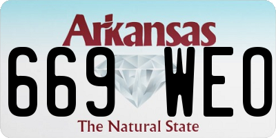 AR license plate 669WEO