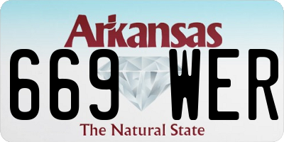 AR license plate 669WER