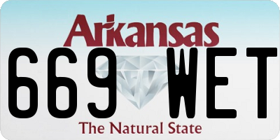 AR license plate 669WET