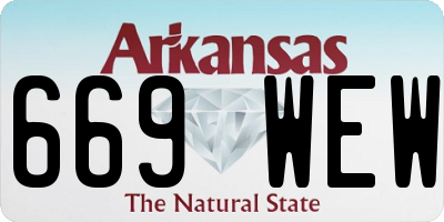 AR license plate 669WEW