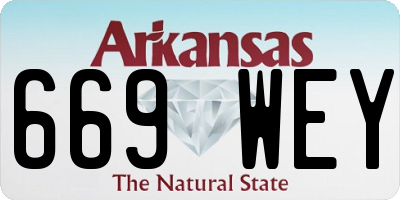 AR license plate 669WEY