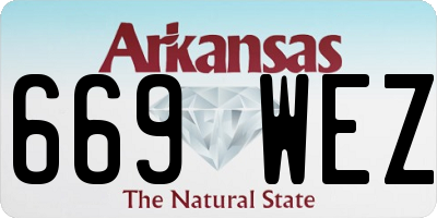 AR license plate 669WEZ